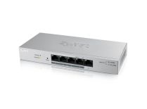 ZyXEL Zyxel GS1200-5HP 5-port GbE Web Smart metal Switch, 4x PoE 802.3at, 60W, fanless