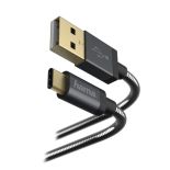 Hama KABEL ŁADUJĄCY/DATA METAL USB TYPE-C 1,5M
