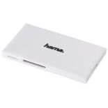 Hama Czytnik kart multi USB 3.0 SD/mSD/CF/MS biały