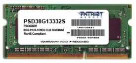 Patriot Pamięć RAM Signature PSD38G13332S (DDR3 SO-DIMM; 1 x 8 GB; 1333 MHz; CL9)