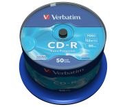 Verbatim CD-R [ cake box 50 , 700MB , 52x , DataLife ]