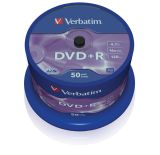 Verbatim DVD+R [ cake box 50 , 4.7GB , 16x , matte silver ]