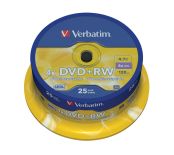 Verbatim DVD+RW [ cake box 25 , 4.7GB , 4x ]