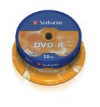 Verbatim DVD-R [ cake box 25 , 4.7GB , 16x , matte silver ]