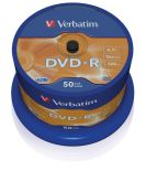Verbatim DVD-R [ cake box 50 , 4.7GB , 16x , matte silver ]