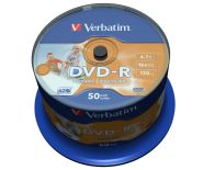 Verbatim DVD-R [ cake box 50 , 4.7GB , 16x , do nadruku Wide ]