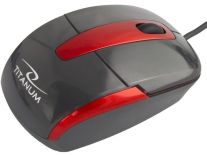 Titanum TITANUM TM108K BARRACUDA - Przewodowa Mysz Optyczna USB 3D,1000 DPI,Czarna, BLIS