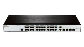 D-Link DES-3200-28 xStack 24-port 10/100Base-X SFP Layer 2 Managed Switch + 4-port Combo