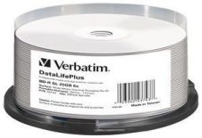 Verbatim BluRay BD-R [ spindle 25 , 25GB , 6x, WIDE THERMAL PRINTABLE SURFACE ]
