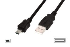 Assmann Kabel USB 2.0 HighSpeedCanonTyp USB A/miniUSB B (5pin) M (plug) 1,8m