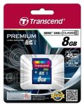 Transcend karta pamięci SDHC 8GB Class 10 UHS-I Premium ( do 45MB/s )