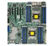 Supermicro DP, Xeon E5-2600 processors, C602 chipset, E-ATX (12 x 13), SAS2 via LSI 2308,