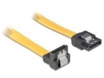 DeLOCK kabel do dysków serial ata II data 100cm zatrzaski metalowe, kątowy,żółty