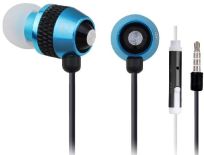 Gembird metalowe słuchawki stereo douszne MP3, 3.5mm Jack, niebieskie