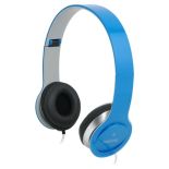 LogiLink Stylowe słuchawki stereo z mikrofonem, niebieskie