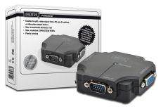Digitus Mini Rozdzielacz/Splitter VGA 2-portowy, 350MHz 1920x1080p FHD
