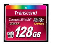 Transcend karta pamięci 128GB Compact Flash 800x