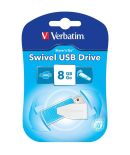 Verbatim USB Flash Disk Swivel 8GB - karibsky modrá