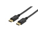 ednet Kabel połączeniowy DisplayPort 1.2 Typ DP/DP, M/M czarny 3.0m blister premium