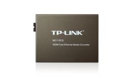 TP-Link MC112CS 10/100Mbps RJ45 to 100Mbps single-mode SC fiber Converter Full-duplex Tx:1310nm Rx:1550nm   up to 20Km switching power adapter chas...