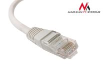 Maclean MCTV-646 Przewód, kabel patchcord UTP 5e wtyk-wtyk 0,5m szary