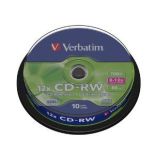Verbatim CD-RW 700MB 8-12x DLP (szpindel, 10szt)