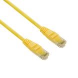 4World kabel krosowy RJ45 (osłonka zalewana, kat. 5e UTP, 1m, żółty)