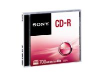 Sony CD-R 700 MB (80 min) , 48x [Jewel Case 1 szt.]