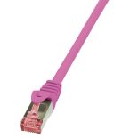 LogiLink Patchcord Cat.6 S/FTP PIMF PrimeLine 1,5m, różowy