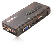 Edimax KVM USB SOHO Switch dla 4 komputerów (kable w zestawie)