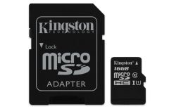 Kingston Karta pamięci microSD 16 GB Adapter
