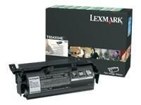 Lexmark toner black (return, do aplikacji naklejkowych, T654dn/T654dtn)