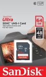 SanDisk karta pamięci Ultra SDXC 64GB Class 10 UHS-I, Odczyt: do 48MB/s