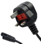 Gembird kabel zasilający do notebooka C8 (2pin) z wtyczką UK 1,8m