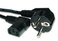 Gembird kabel zasilający komputerowy, kątowy Euro/IEC C13 1,8m VDE