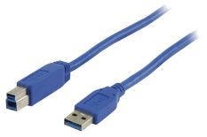 Valueline USB 3.0 kabel USB A męski- USB B męski 3.00 m