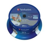 Verbatim BluRay BD-R SL DATALIFE [ Spindle 25 , 25GB , 6x [WIDE PRINTABLE NO ID]