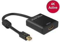 DeLOCK Adapter mini Displayport 1.2 (M) > HDMI (F) 4K aktywne czarny