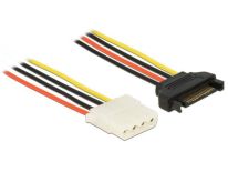 DeLOCK kabel SATA zasilający męski > Molex 4 pin żeński 50 cm
