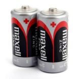 2X MAXELL BATTERIA MAGNEZOWO-CYNKOWA R14 FOLIA