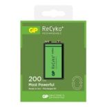 1x akumulatorek 6F22/9V GP ReCyko+ 200 Series 200mAh