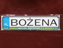 BOŻENA - TABLICZKA