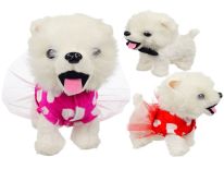 BIAŁY INTERAKTYWNY PIESEK WZORY 23CM E0584 EMAJ