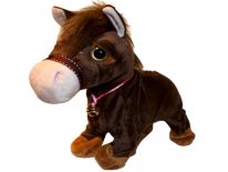 INTERAKTYWNY KOŃ 31CM  CHODZI RŻY OPADA WSTAJE EMA