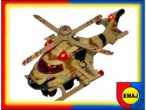 HELIKOPTER DLA DZIECI MILITARNY JEŻDZI świeci EMAJ