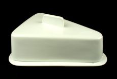 Serownica trójkątna biała ceramiczna