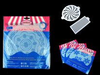 Szablon cukierniczy do dekorowania ciast, tortów 28x24 cm KPL 2 szt (1+1)