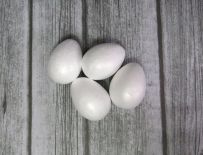 Jajka styropianowe do zdobienia 12,5 cm - kpl 4 szt