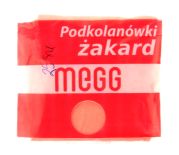 Podkolanówki dziewczęce żakardowe POMARAŃCZOWE mix wzorów (kwiatki, gałązka)