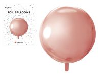 Balon foliowy KULA różowe złoto 40 cm